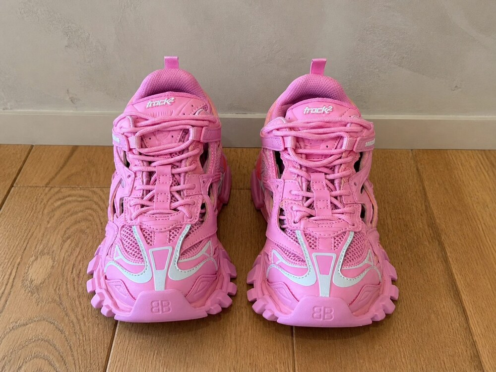 Balenciaga Pink Chunky Sneakers US 7 - Picture 2 of 10